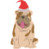 Dog lovers Christmas Bulldog