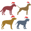 Dog lovers Christmas Christmas dogs