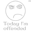 Offended emoticon