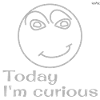 Curious emoticon