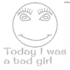 Bad girl emoticon