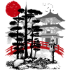 Temple with Zen garden