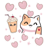 Frappe Cat Love Design