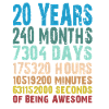 20 YEARS OF BEING AWESOME