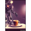 Robot Coffee Future Science Machine