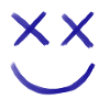 Smiling blau