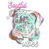 Petit bouledogue émouvant