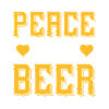 Peace love beer