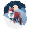 Fox in the snow