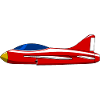 Flugzeug Rot
