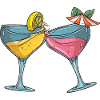 Cocktail glasses