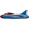 Flugzeug Blau Stern