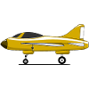Flugzeug Fahrwerk Gelb