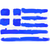 Blue Streaks Greek Flag