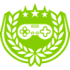 Retro Controller Stars Laurel Wreath