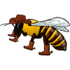Abeille cowboy