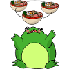 Anime Ramen and Frog