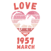 Amour équitation anniversaire Mars 1957