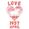 Amour équitation anniversaire avril 1957