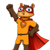 Eichhörnchen-Superheld