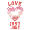 Amour équitation Anniversaire Juin 1957