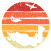 Sunset Silhouette Surf Circle