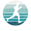 Coureur de course Semi-Marathon Rétro