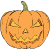 Zucca di Halloween raccapricciante