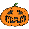 Mason Halloween Pumpkin
