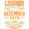 1975 December Birthday Legend