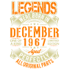 1967 Décembre Birthday Legend