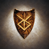 Kampfschild mit Rune