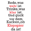 wahr klar Klopapier