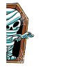Mummy in the grave Halloween