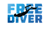 Free Diver Logo Freediving Ocean