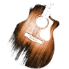 wooden guitar