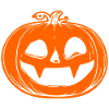 Pumpkin Face - Creepy Halloween Costume