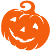 Pumpkin face - scary Halloween costume