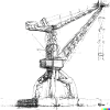 Port crane drawing