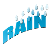 Rain Rain Raindrops Blue gradient