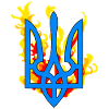 Ukrainsk Symbolet trefork brand emblem