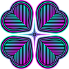 Four-leaf clover of hearts - 1
