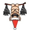 Be Different Mops Fledermaus Weihnachtsmann
