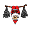 Be Different Weihnachtsmann Fledermaus