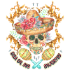 Skull Totenkopf Sombrero-Skull Dia-De-Los-Muertos