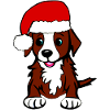 Chiot Noël mignon