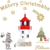 Christmas lighthouse Gellen on Hiddensee