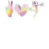 Peace Love Applause Design pour