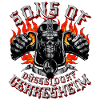 Fils de Gerresheim Skull biker
