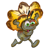 Zombie ant with a flower